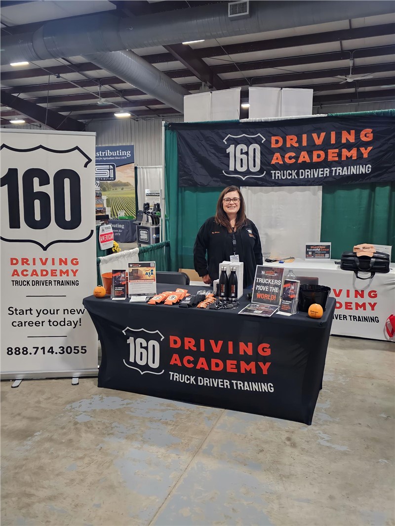 ​160 Driving Academy Fargo Branch participates in the Big Iron Farm Show.