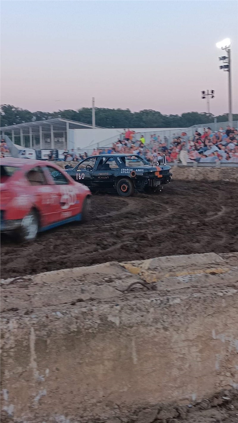 160 Driving Academy Instructor participates in a Derby Race!