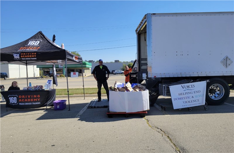 ​160 Driving Academy Freeport location hosted a Pack the Truck Event in support of VOICES of Stephenson County
