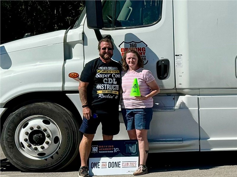 ​160 Driving Academy highlights student, Rebecca Yeater.