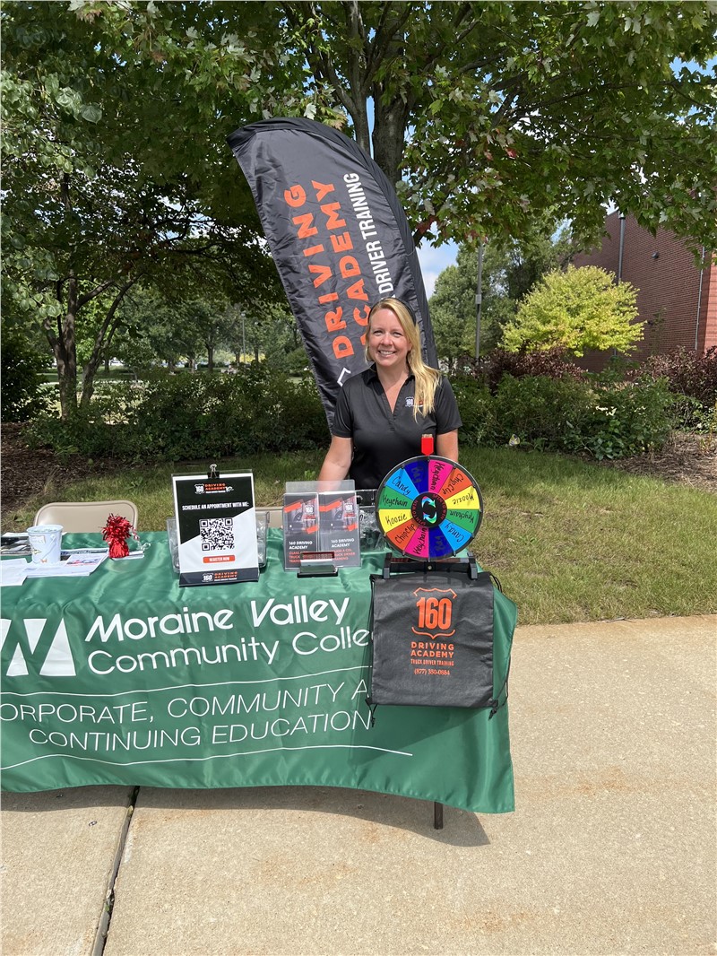 160 Driving Academy Palos Hills Location participated in the Fall Fest at Moraine Valley Community College!