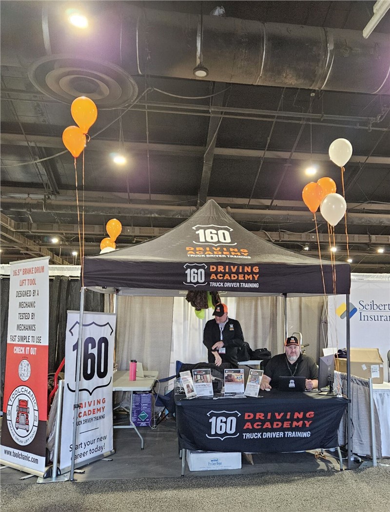 160 Driving Academy Louisville Team Participates in Mid-America Trucking Show!