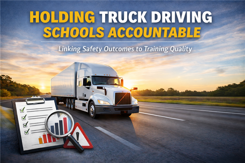 Why FMCSA Needs to Use Crash Data to Hold Truck Driving Schools Accountable