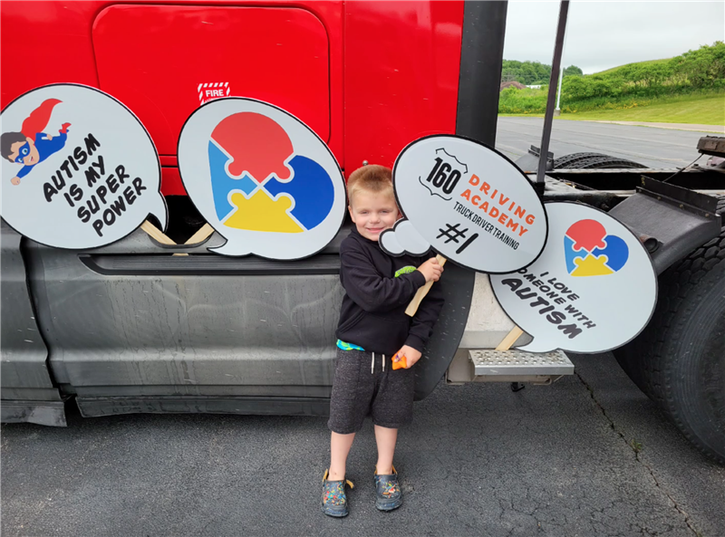 160 Driving Academy Freeport Branch participates in Freeport Pink Heals Touch a Truck Event!